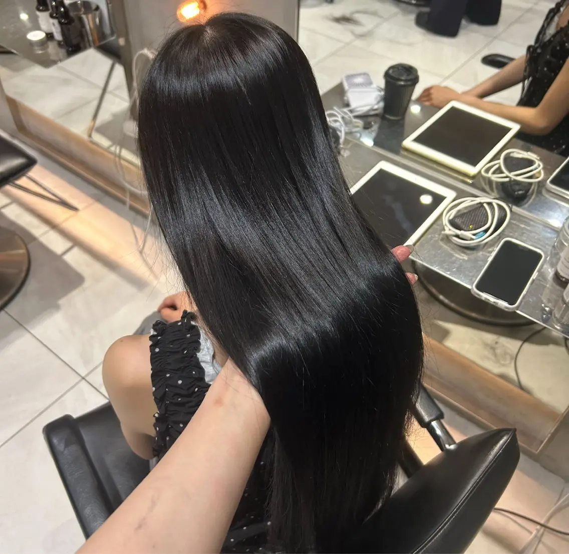 ロング ヘアカラー トリートメント 艶カラー /kokona🤍のヘアスタイル