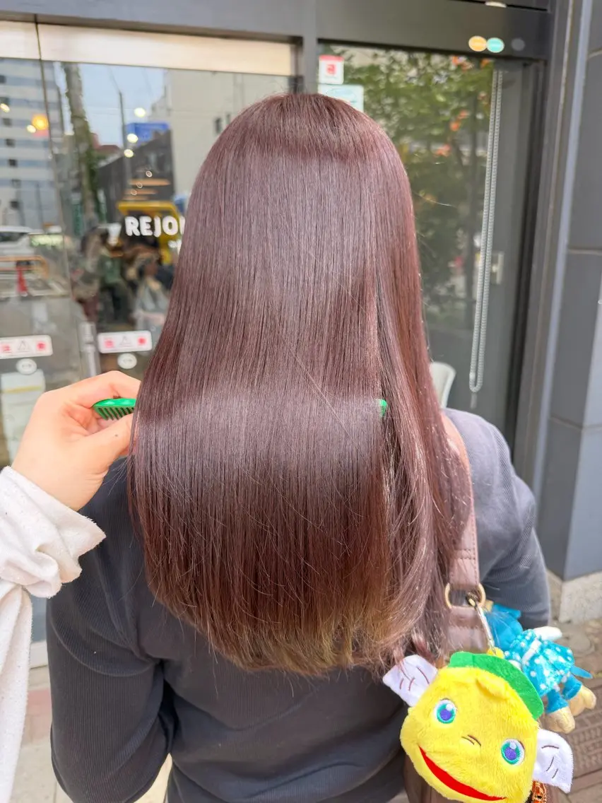 ミディアム ヘアカラー トリートメント ayumi / 郡山/暖色カラーのヘアスタイル