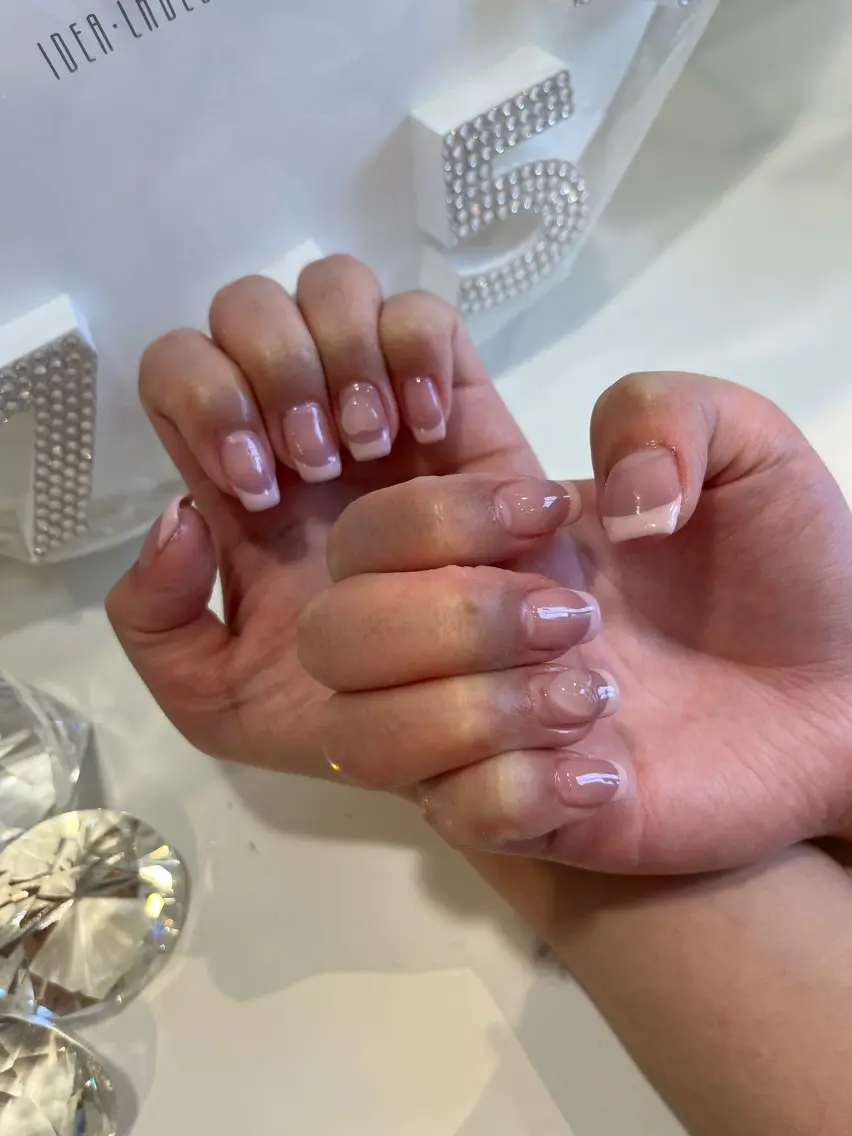 ネイル フレンチネイル グラデーション 春ネイル ❀pom nail❀ aya.のネイルデザイン