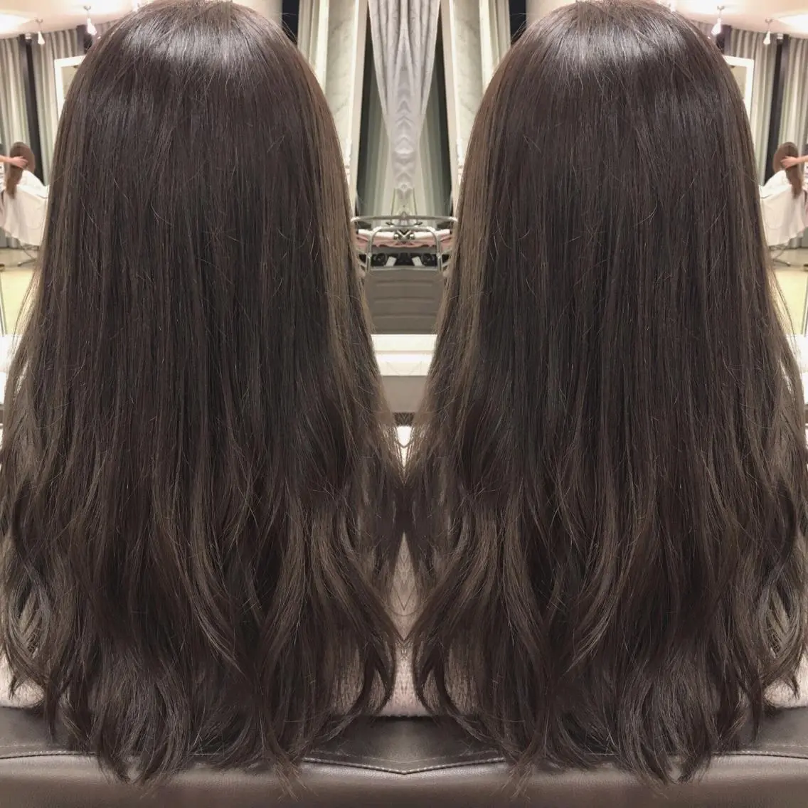 セミロング カラー box  mico. mutsumiのヘアスタイル