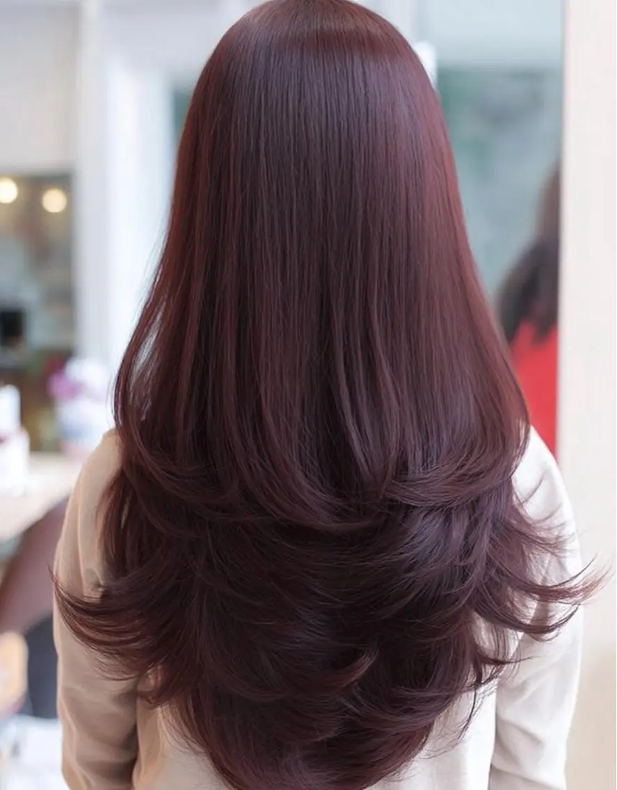 ロング カラー ヘアカラー 韓国×艶ハイトーンが かわいい✨️リオ🍒のヘアスタイル