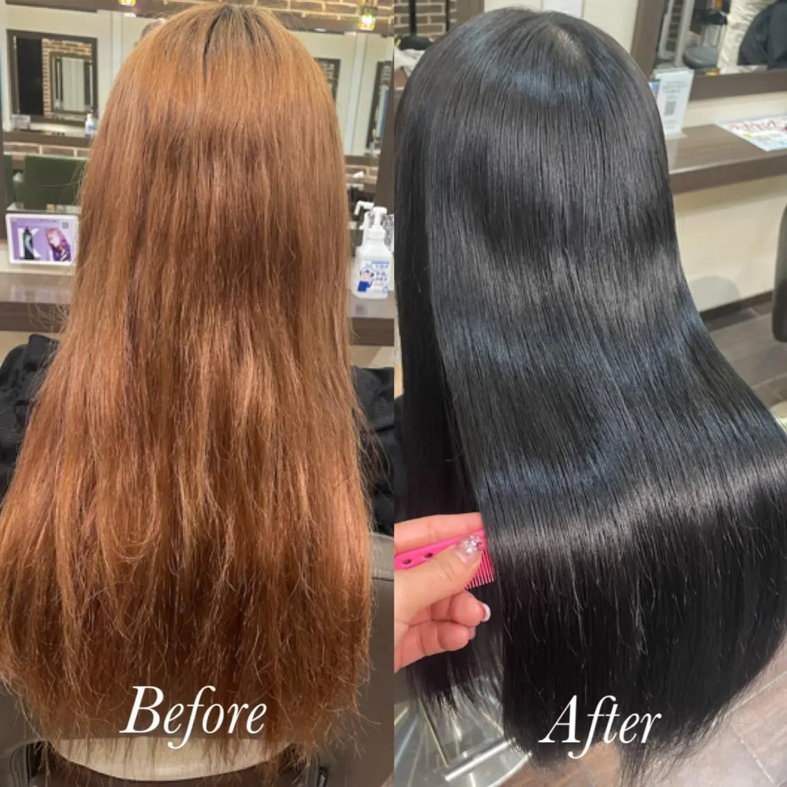 ロング カラー 髪質改善 トリートメント ヘアカラー トリートメント aya/小顔レイヤー /柔らかカラーのヘアスタイル