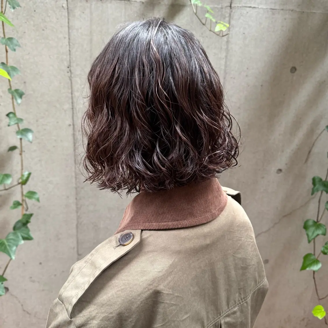 ミディアム パーマ ミディアムパーマ カット パーマ 大橋 芽衣のヘアスタイル