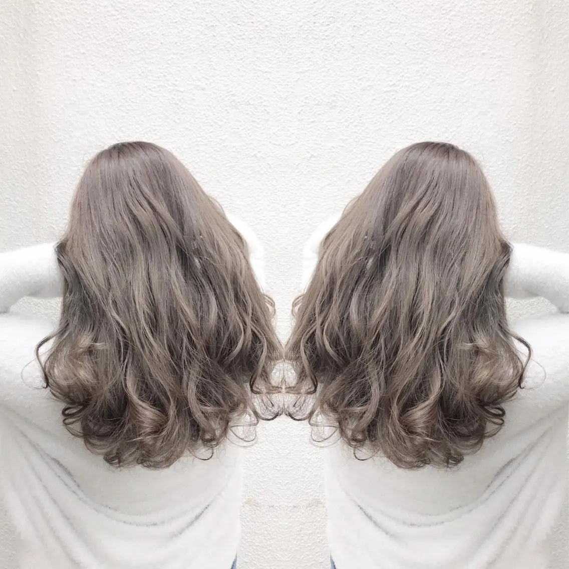 セミロング カラー ベージュカラー フォギーベージュ カラー特化型サロン #SUP.のヘアスタイル