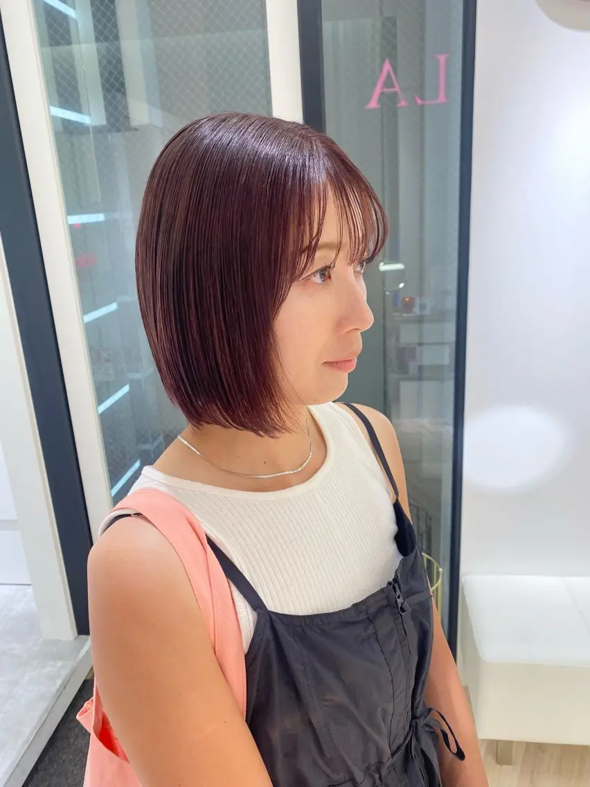 ミディアム カラー ヘアカラー トリートメント ParveMix🍀 藤原愛未のヘアスタイル