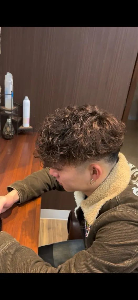 ショート パーマ メンズ 齊藤 聖輝のヘアスタイル