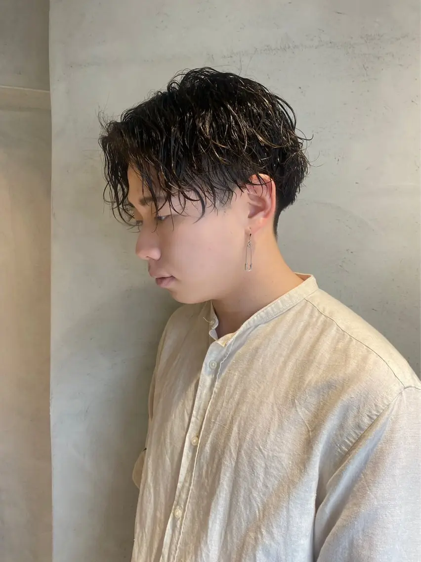 ショート パーマ メンズ alo by Koa 🫧Mei🫧のマツエク・マツパデザイン