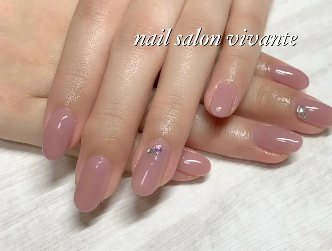ネイル オフィスネイル ワンカラーネイル nail salon vivanteのネイルデザイン