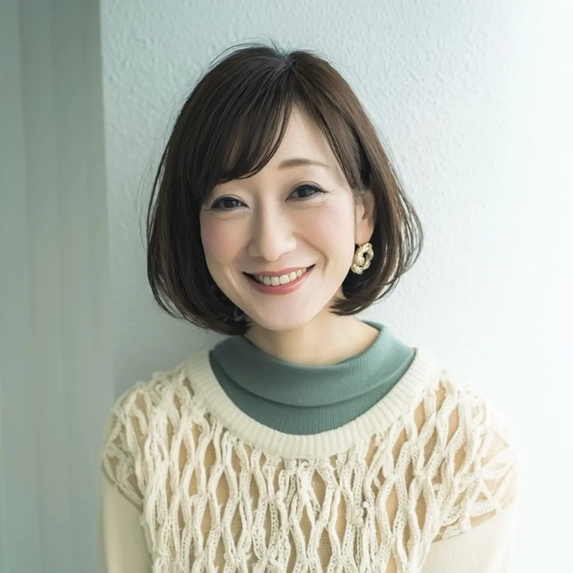 ミディアム ボブ 髪質改善 カット ヘアカラー トリートメント 🌿京都丸みショート /小倉徒歩4分/多田のヘアスタイル
