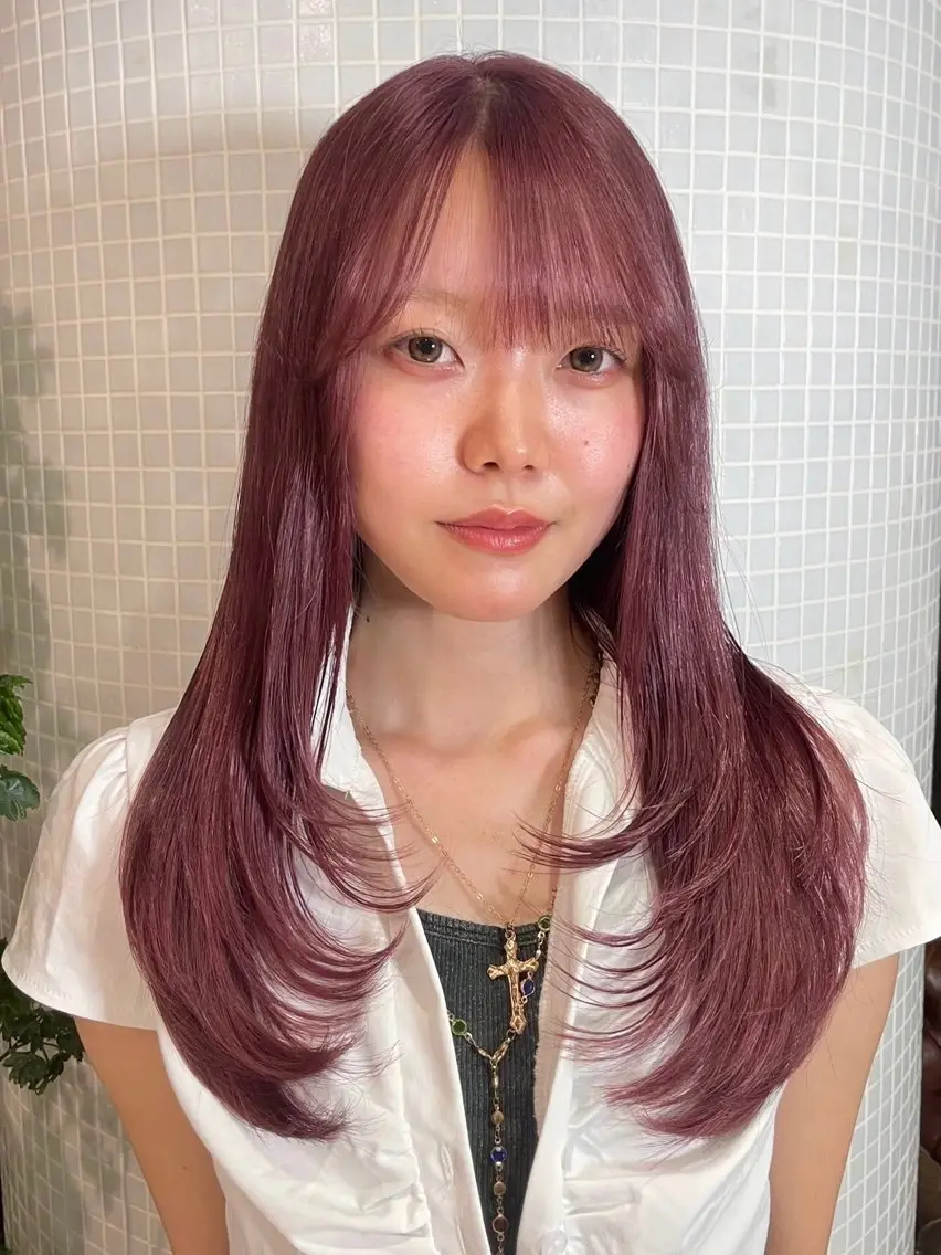 ロング カラー 【AIR銀座】 園田萌華のヘアスタイル