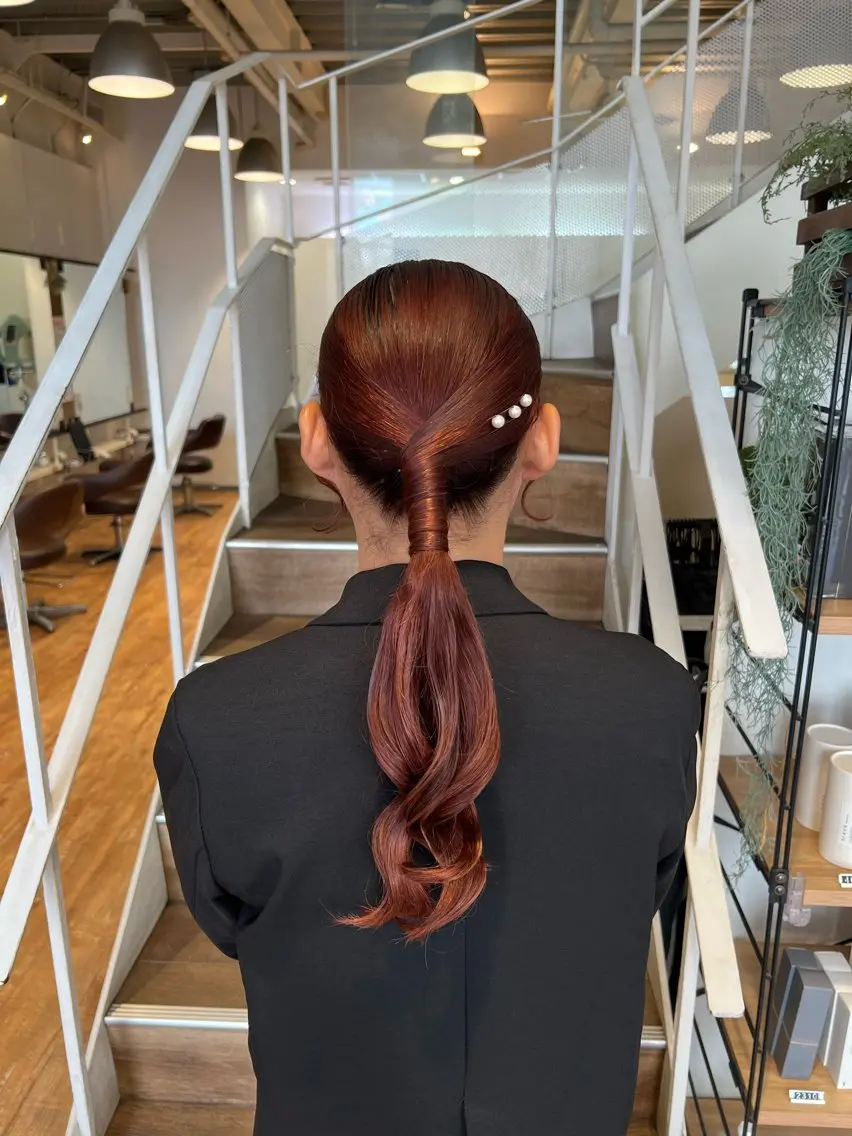 ヘアアレンジ ヘアセット インナーカラー♡ Nanakoのヘアスタイル