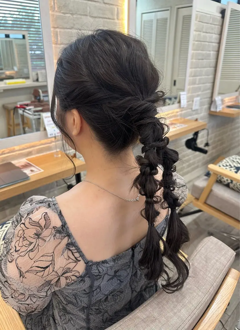 ヘアアレンジ ヘアセット ✄折橋 彩花🐶🍑のヘアスタイル