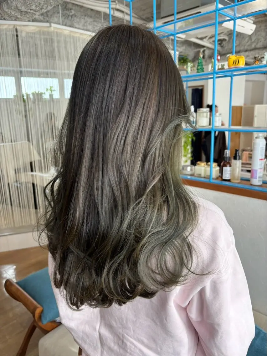 🌸ふんわり春の透明感カラー× プレミアム髪質改善トリートメント🌸の写真