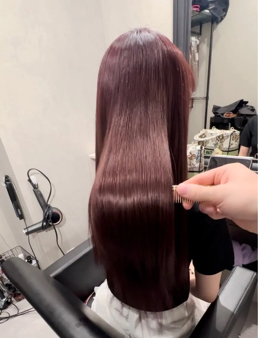 ロング カラー 縮毛矯正 トリートメント シシド ユウスケ Aceのヘアスタイル