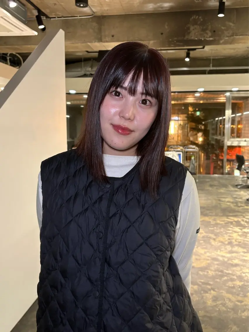 ミディアム カラー ヘアカラー sho 【ハイトーンカラー】のヘアスタイル