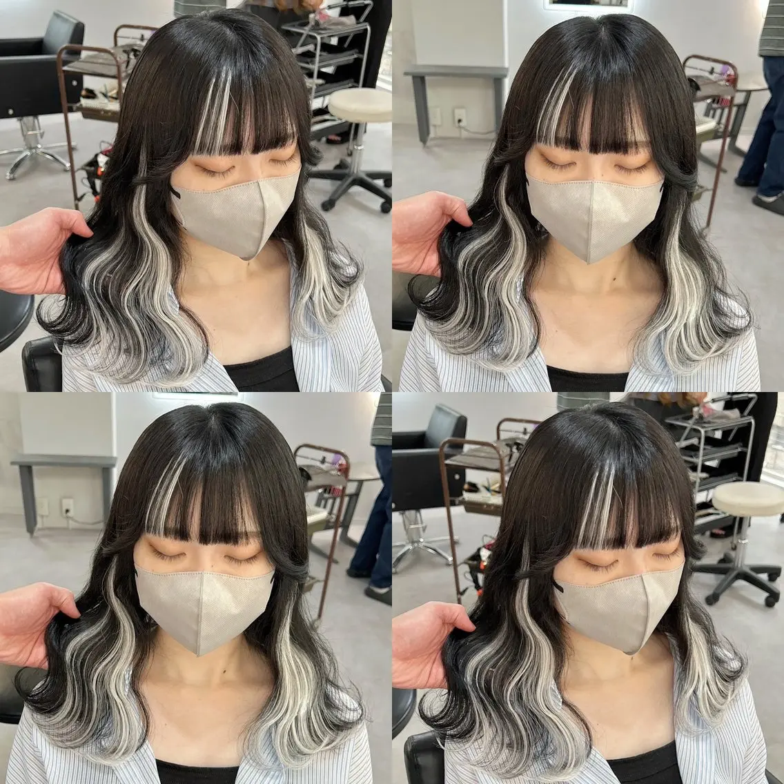 ミディアム カラー エクステ カット エクステ ブリーチ&エクステ 🥀ケアカラー特化のヘアスタイル