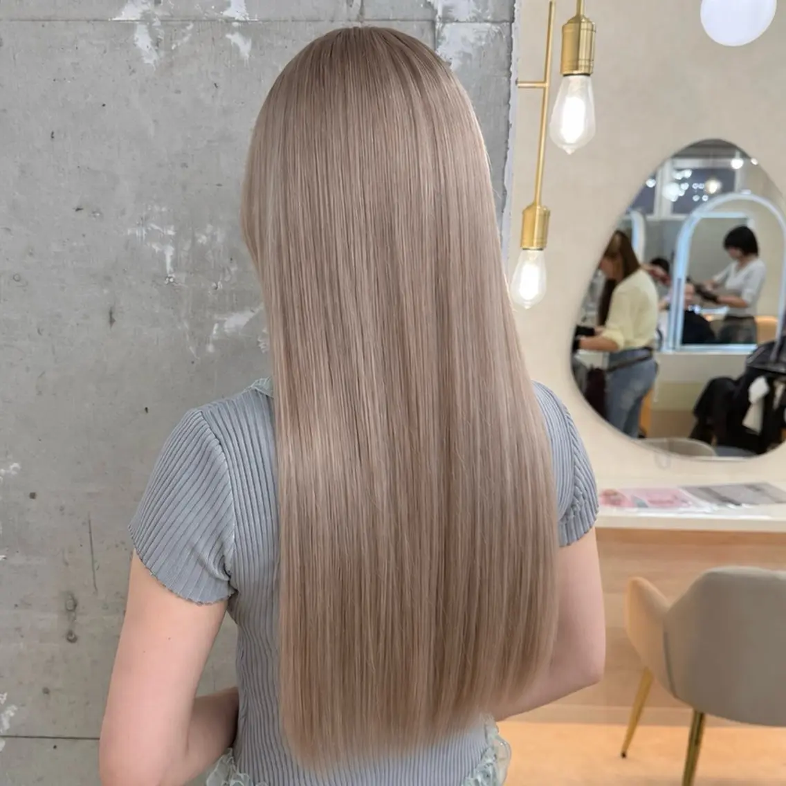 ロング カラー ヘアカラー トリートメント ヘッドスパ 女性支持率No.1ハ イトーン特化神田真志のヘアスタイル