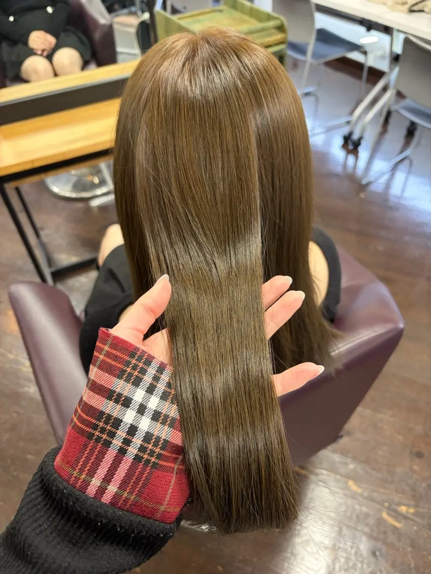 ロング カラー ブリーチ 透明感カラー ブリーチなしカラー ヘアカラー ヘアセット 'AXIS 栄 kohakuのヘアスタイル