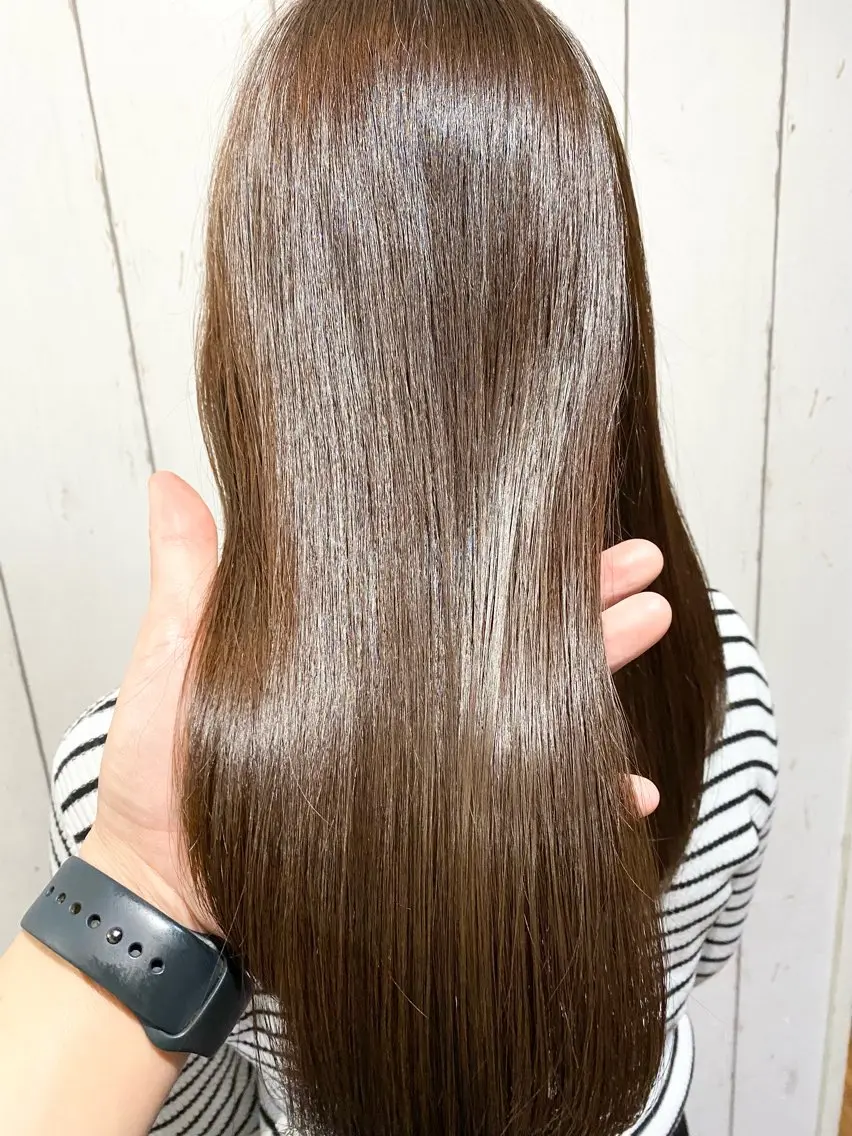 セミロング くせ毛 髪質改善 酸性ストレート カット ヘアカラー 縮毛矯正 トリートメント 👑指名率No.1 👑坂口飛翔のヘアスタイル