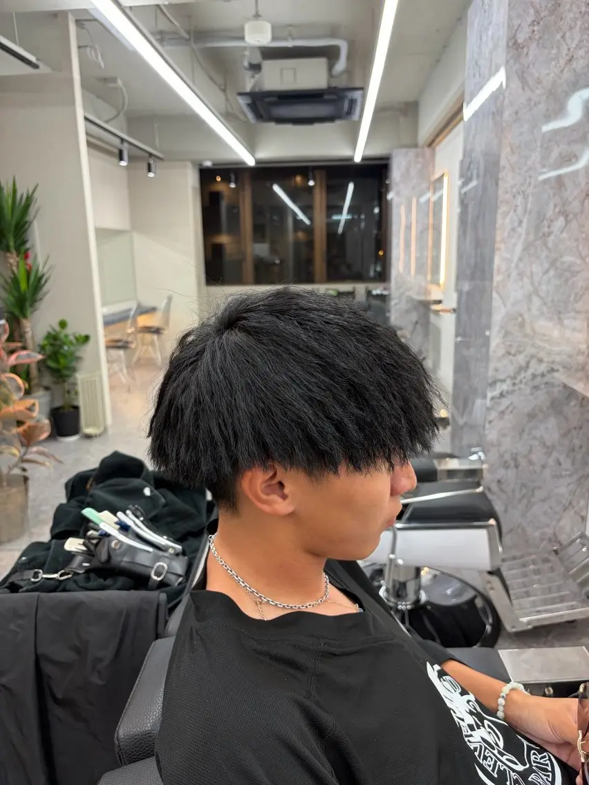 メンズ メンズパーマ ヘアカラー ワンカラー💥池田 将💥のヘアスタイル