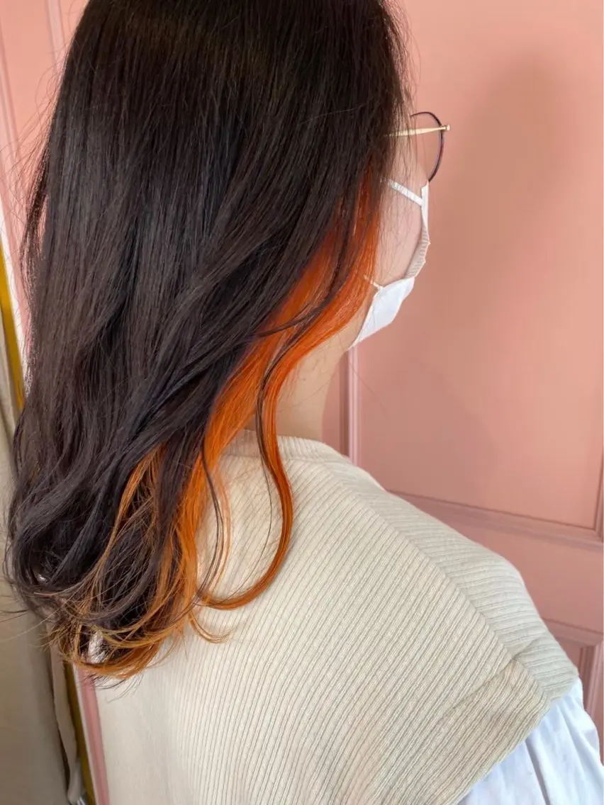 カラー インナーカラー ヘアカラー 中山 知優のヘアスタイル