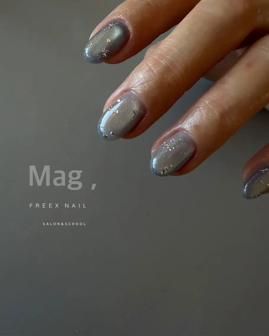 ネイル マグネットネイル ハンドネイル freex nail /ニュアンス/個性派のネイルデザイン