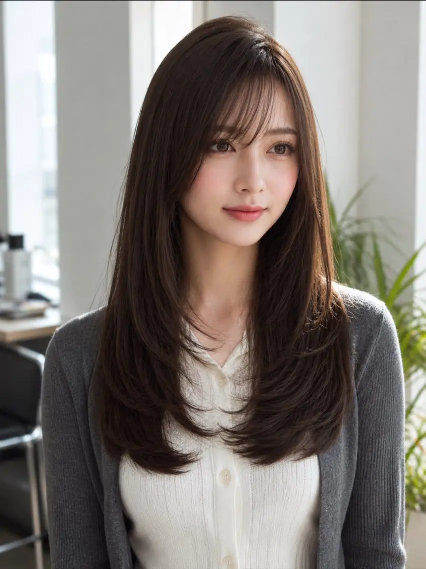 セミロング カラー カット ヘアカラー 縮毛矯正 トリートメント ✨毛髪診断で絶対綺麗 ✨美髪艶髪専門✨高浪のヘアスタイル