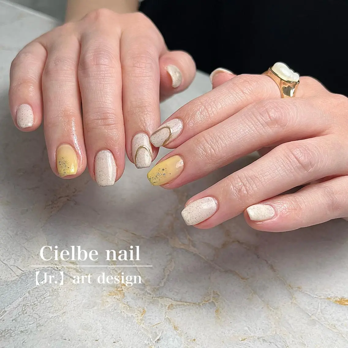 ネイル アートネイル 春ネイル cielbe nailのネイルデザイン
