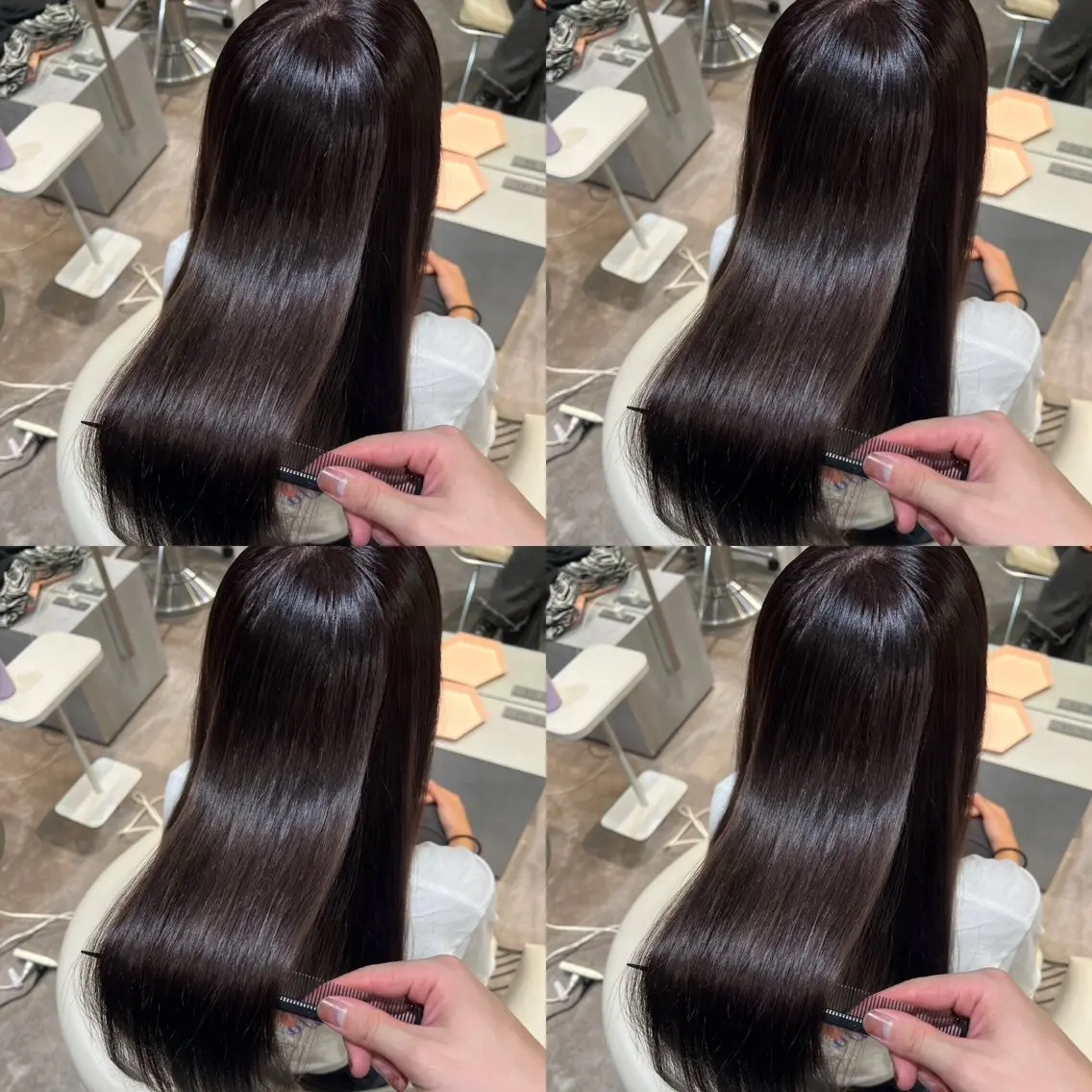 セミロング カラー ブリーチ 透明感カラー グレージュ ブリーチなしカラー トリートメント カット ヘアカラー トリートメント 💎透明感カラー特化 💎TAISEIのヘアスタイル