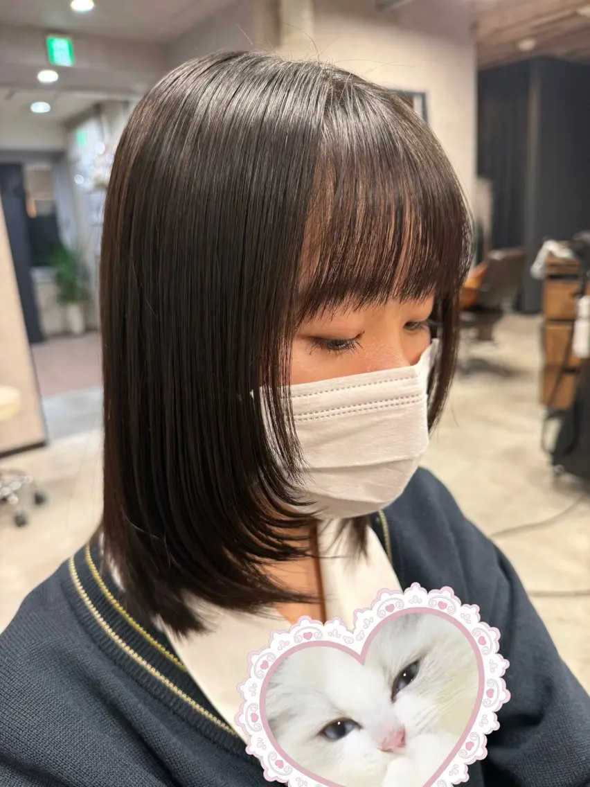 ミディアム カット 髪質改善/艶カラー naoのヘアスタイル