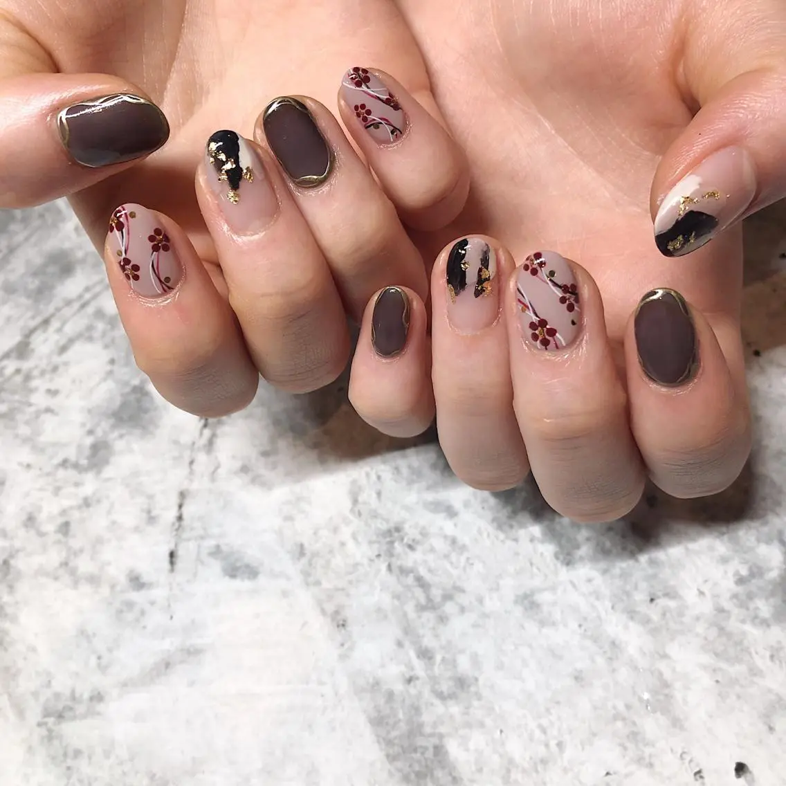 ネイル ハンドネイル 🌞💜 KAORI 🌴のネイルデザイン