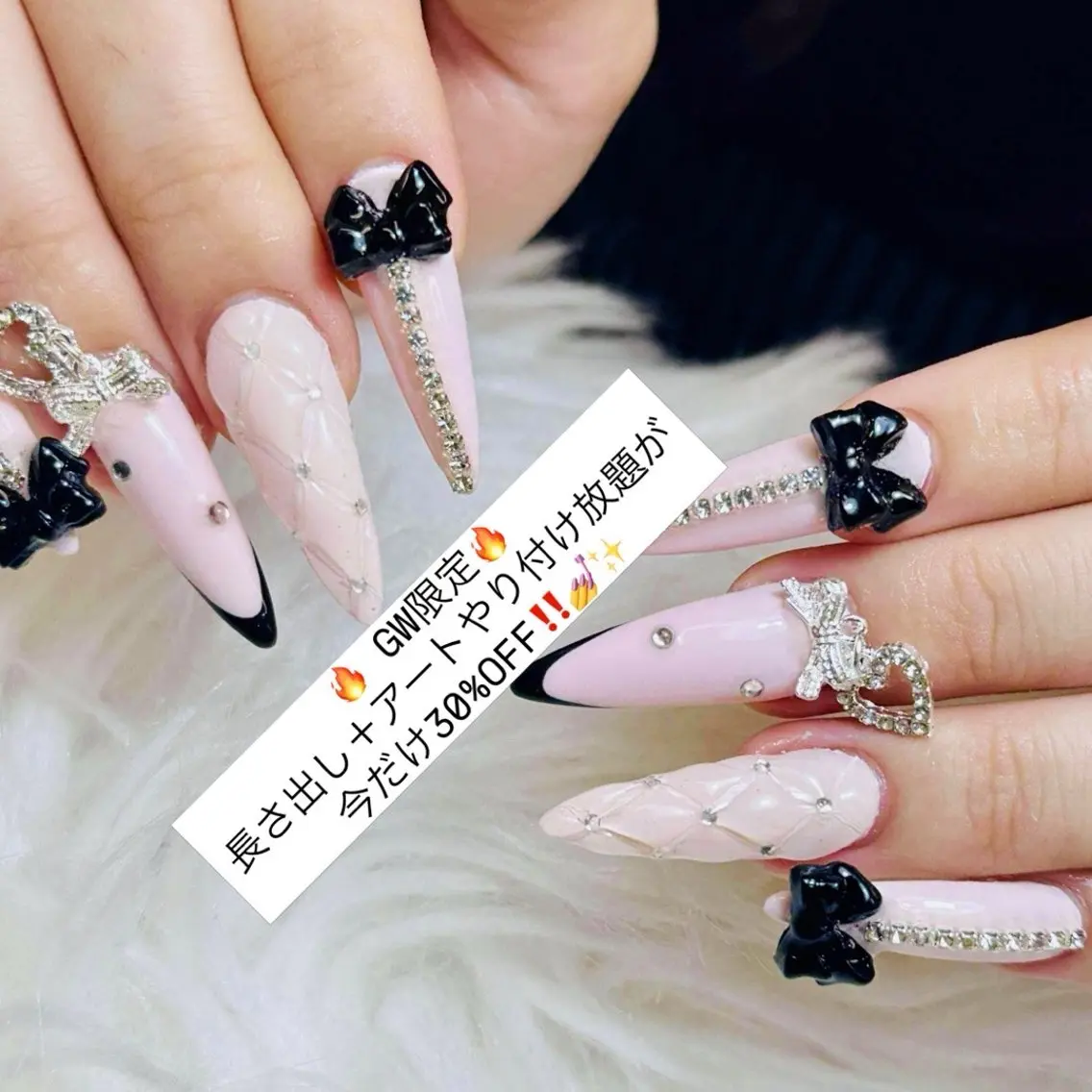 ネイル チークネイル 長さ出し フラッシュネイル フレンチネイル グラデーション ハンドネイル AN NAIL SALONのネイルデザイン