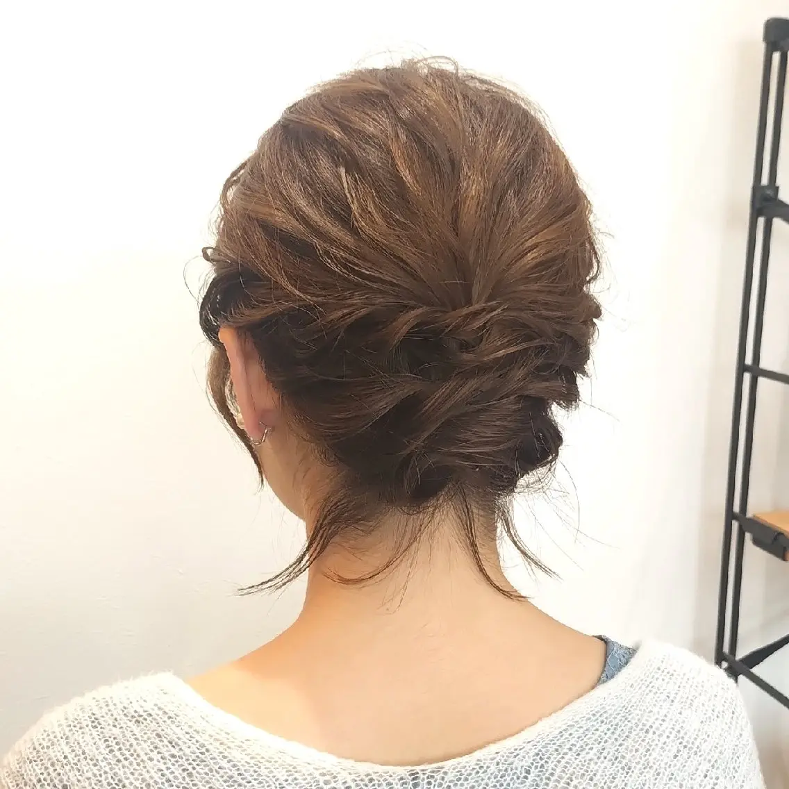 ミディアム ヘアアレンジ ヘアセット ヘアアレンジ/柔らか 艶カラー/AKARIのヘアスタイル