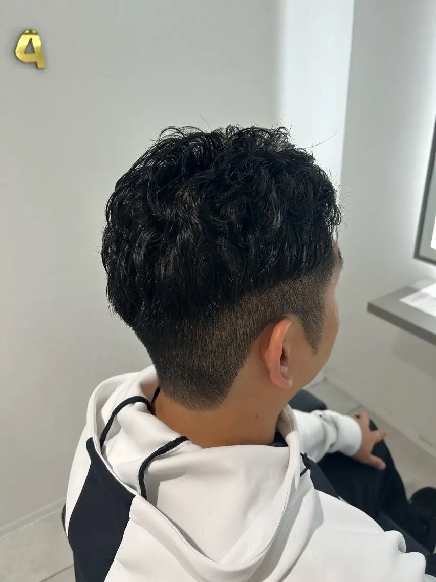 パーマ メンズ カット パーマ mayu なかもずのヘアスタイル