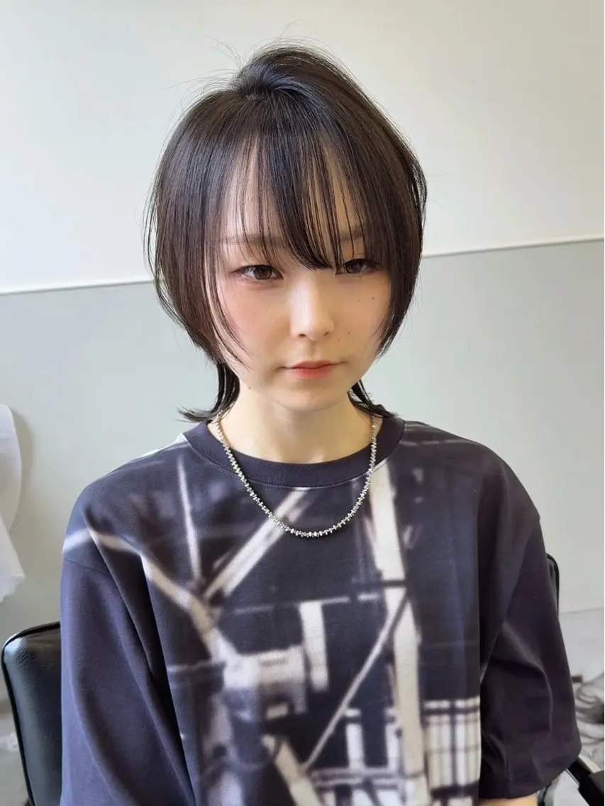 ミディアム ウルフカット カット トリートメント 韓国ヘア🇰🇷 スズキのヘアスタイル