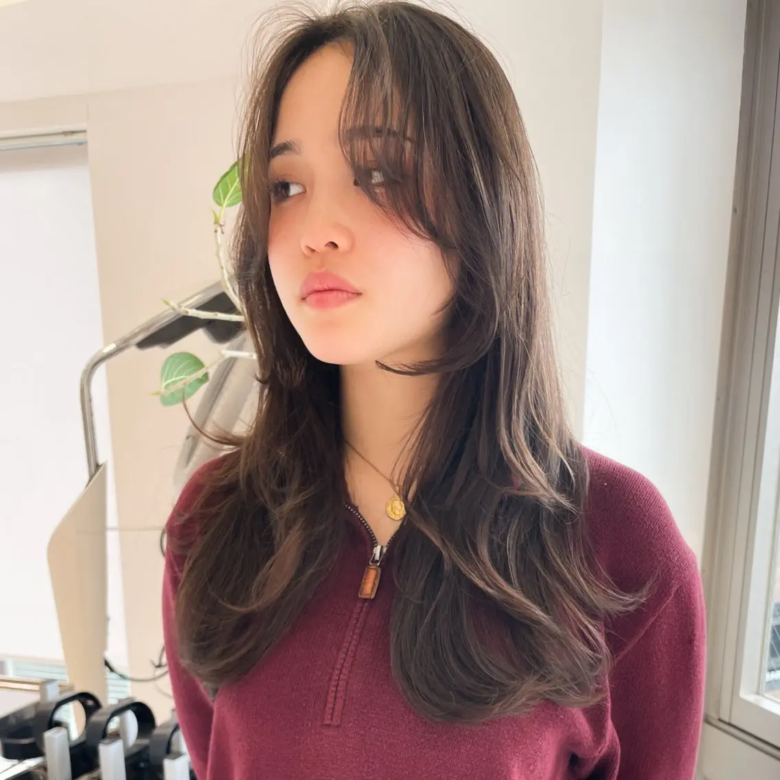ロング レイヤーカット ロング カット トリートメント 似合わせヘア🤍 面田法子のヘアスタイル