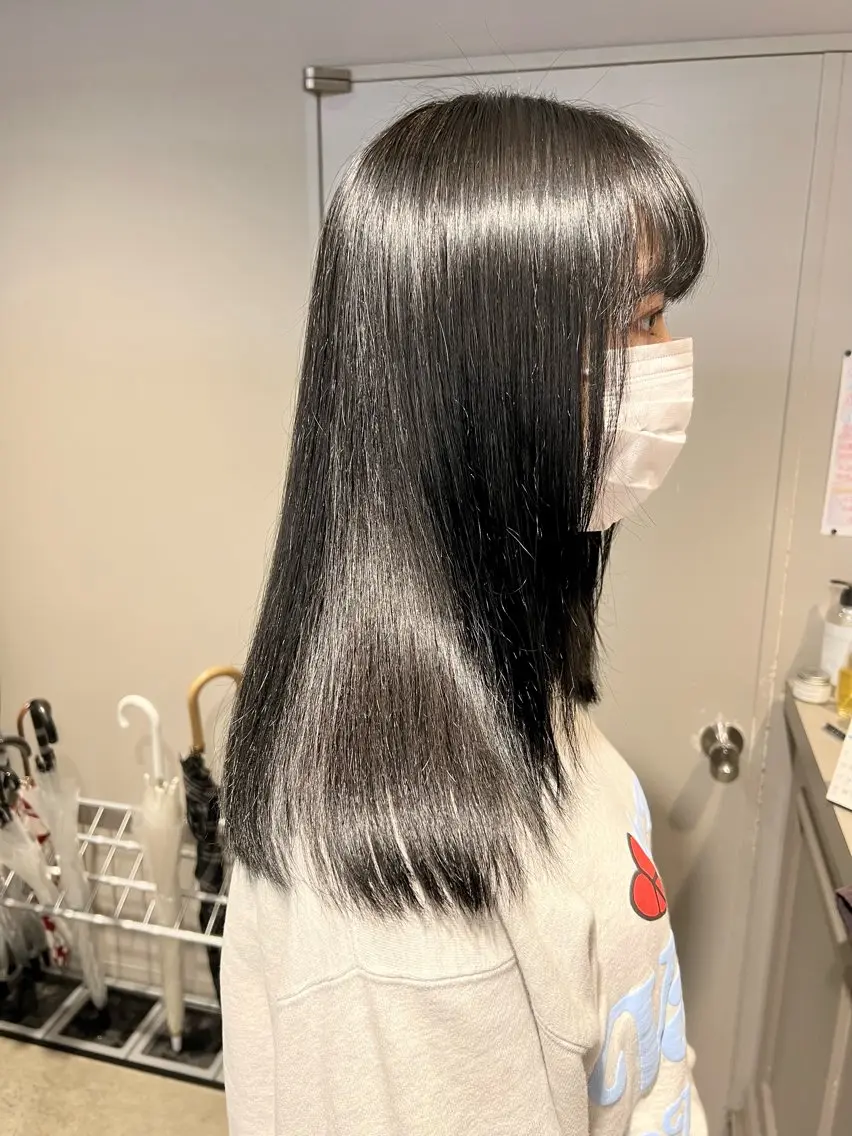 ロング カラー パーマ ヘアアレンジ メンズ 上品＆韓国風 🥀海心🥀のヘアスタイル