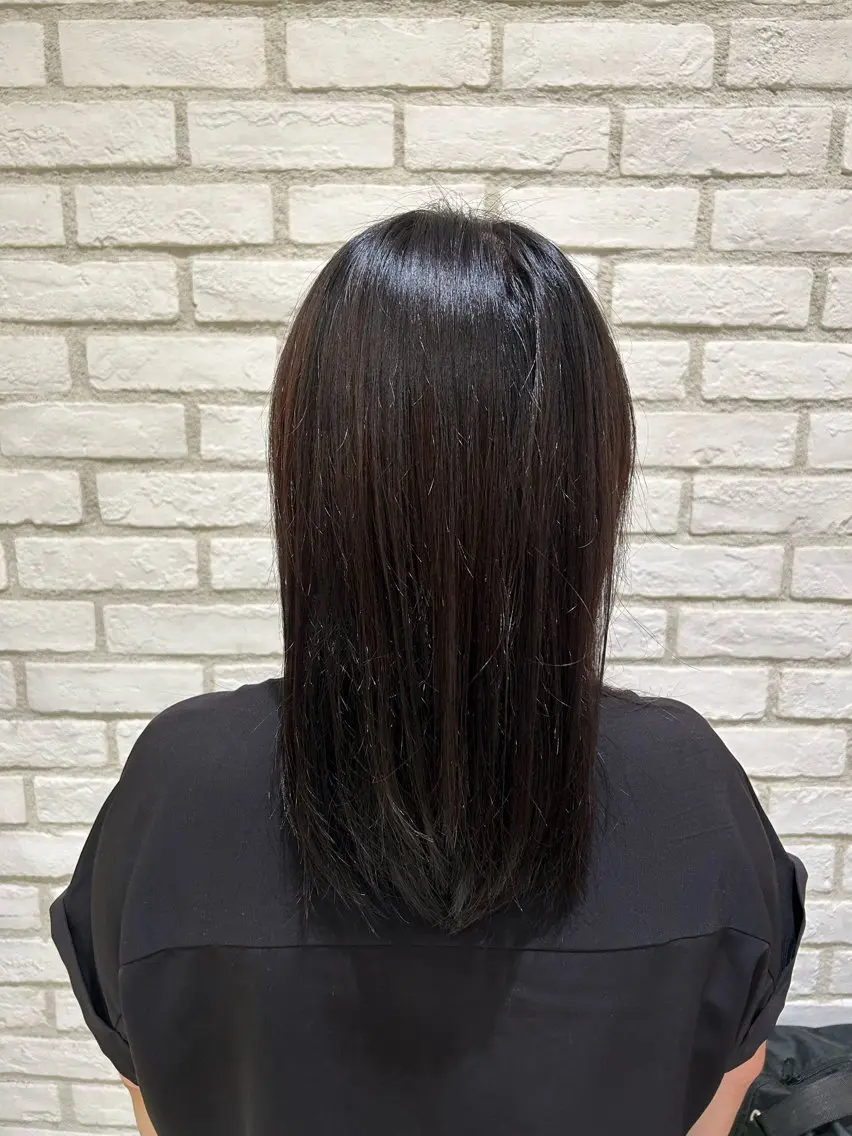 ロング モデル募集中 松原京のヘアスタイル