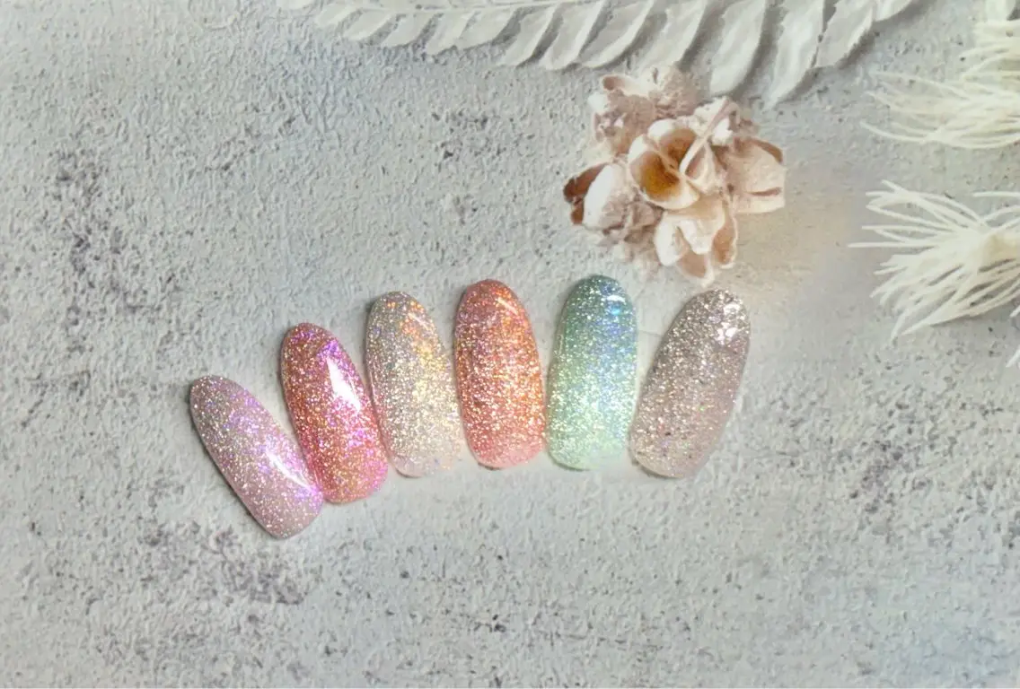 ネイル フラッシュネイル ジェルネイル ハンドネイル sari nailのネイルデザイン