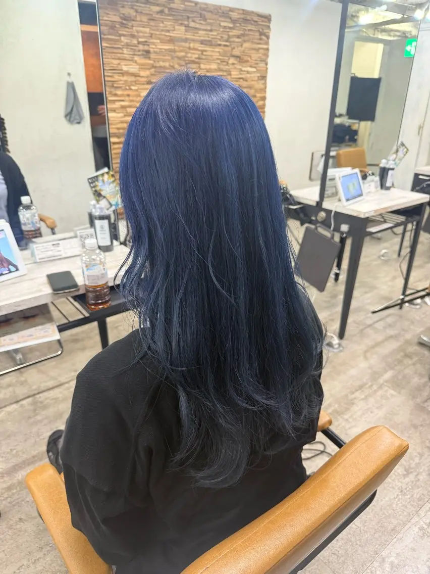 ロング 韓国ヘア✨グレージュ カラーasamiのヘアスタイル