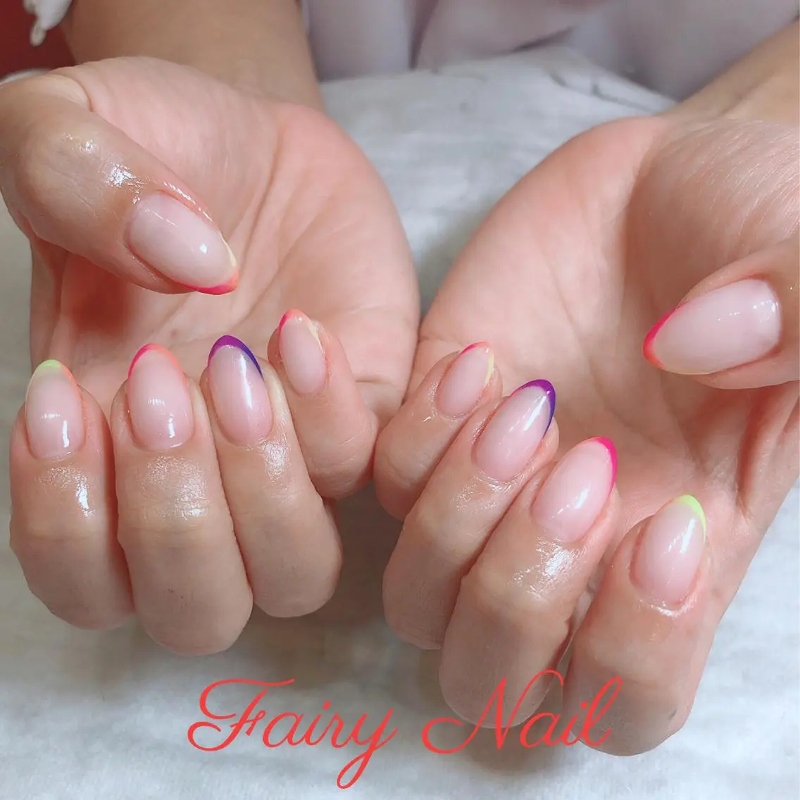 ネイル フレンチネイル グラデーション Fairy nailのネイルデザイン