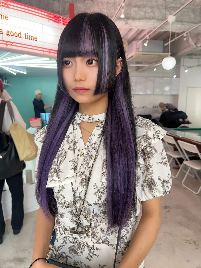 ロング 💥ウルフカット デザインあんな💥のヘアスタイル