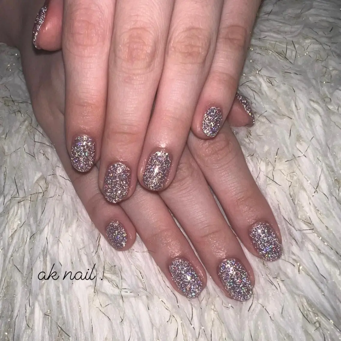 ショート ネイル フラッシュネイル ハンドネイル ak nail .のネイルデザイン