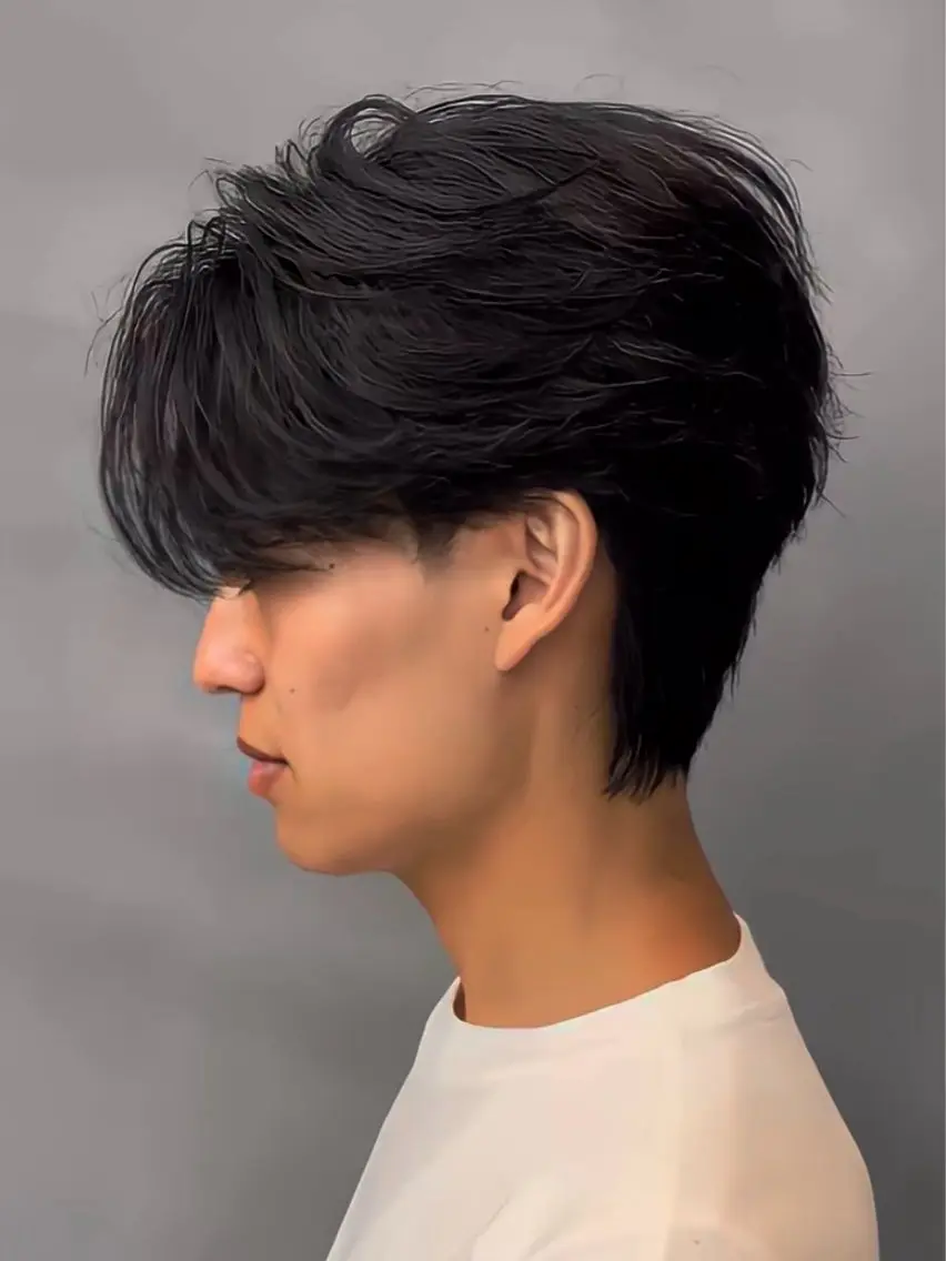 パーマ メンズ 玉置 晴太郎のヘアスタイル