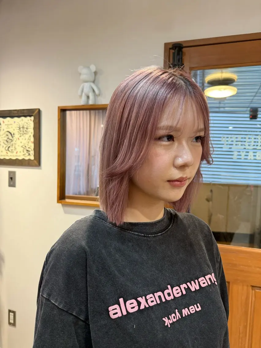 カラー ピンクカラー カット ヘアカラー 🎀夏秋/レイヤー/ 透明感カラー🎀のヘアスタイル