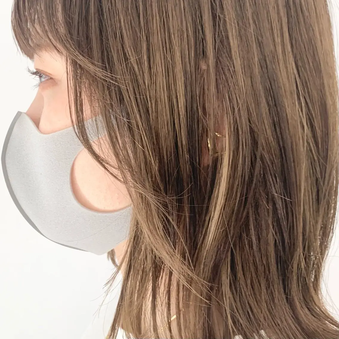 セミロング カラー パーマ ヘアアレンジ メンズ キッズ ネイル マツエク・マツパ カット 縮毛矯正 レイヤーカット/ 巻ける縮毛矯正のヘアスタイル