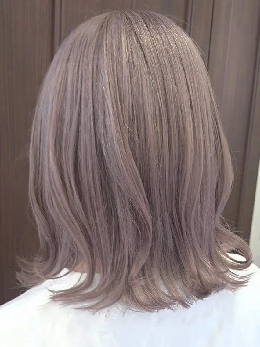ミディアム カラー ヘアカラー 関口 友菜のヘアスタイル