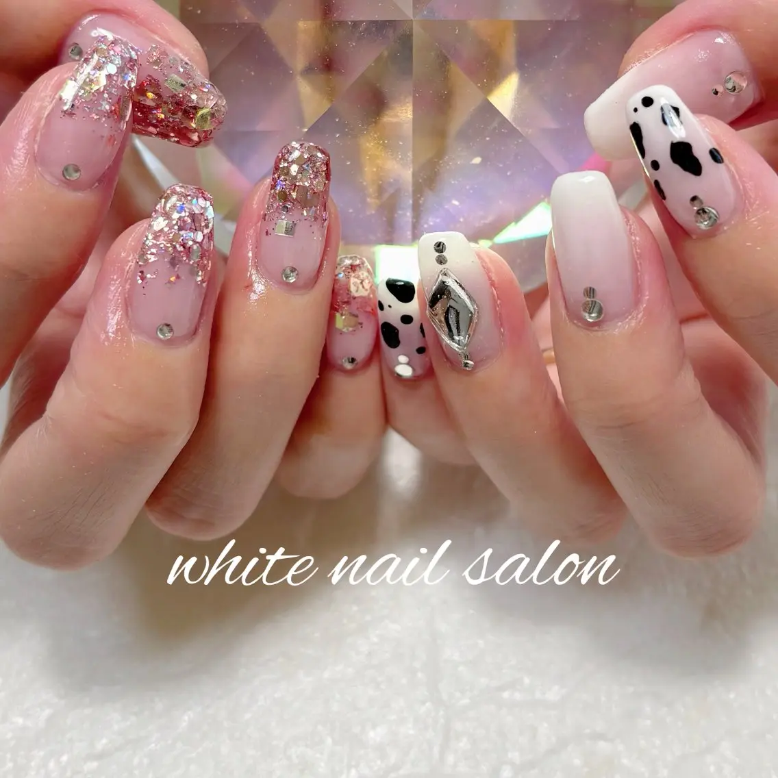ネイル フットネイル 持ち込み ハンドネイル white nail salonのネイルデザイン