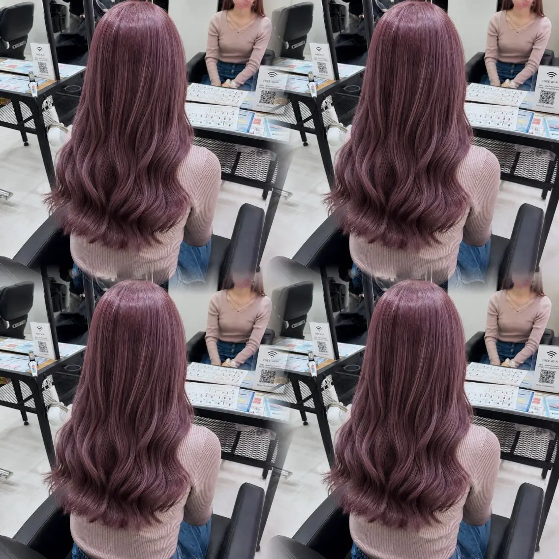 ロング カラー ヘアカラー トリートメント 🦋REISA🦋 エクステ×ハイトーンのヘアスタイル