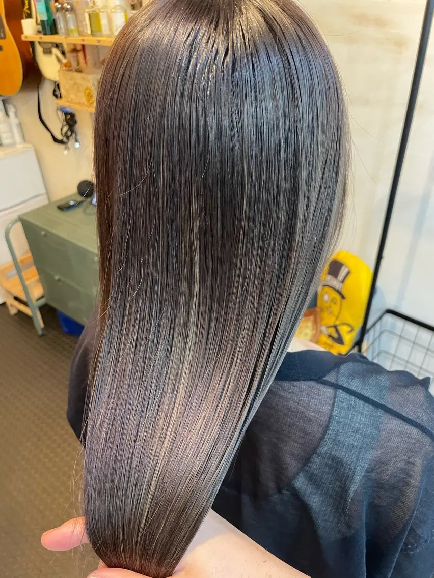 ロング カラー 髪質改善 トリートメント カット ヘアカラー トリートメント 水素トリートメント/ 髪質改善/ナカノメのヘアスタイル